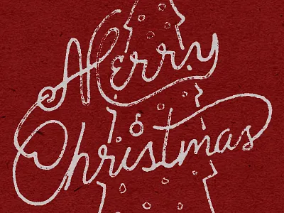 Merry Christmas Everyone!!!! handlettering pen and ink stamp typography