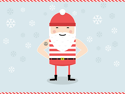 Sailor Santa christmas illustration sailor santa tattoo