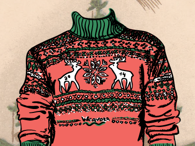 Marriest Christmas! christmas deer gift holiday miracle party santa sweater tree