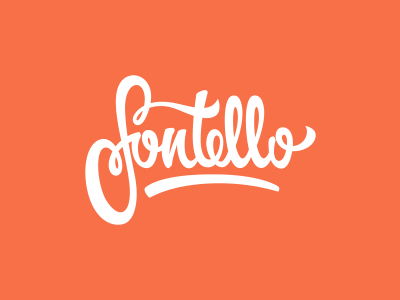 Fontello calligraphy hand lettering lettering logo script typography
