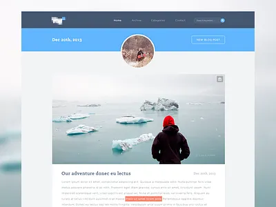 Blog WIP blog design media photos portfolio post web