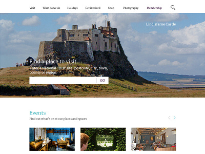 National Trust Concept clean concept national trust re design