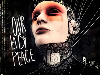 Our Lady Peace 3d art digital painting face illustration lebanon peace religion