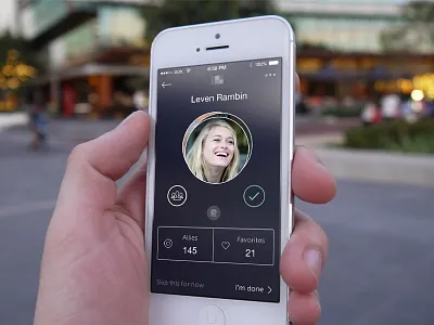 Mobile UI app icons ios ios 7 iphone profile social