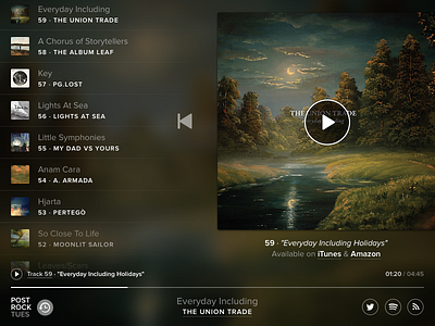 Postrock Tues 2014 animation blog blur music player postrock showcase