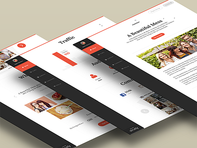 Media Kit page flat freebie ios7 landing page media kit responsive web webdesign