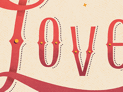 Love lettering love orange organic red texture