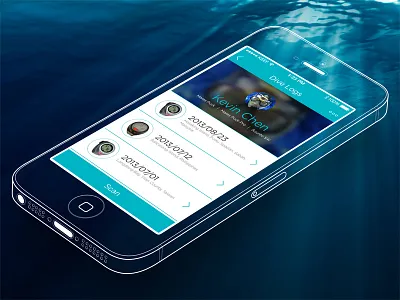 Divelog dive log diving app iphone list page ocr trace underwater