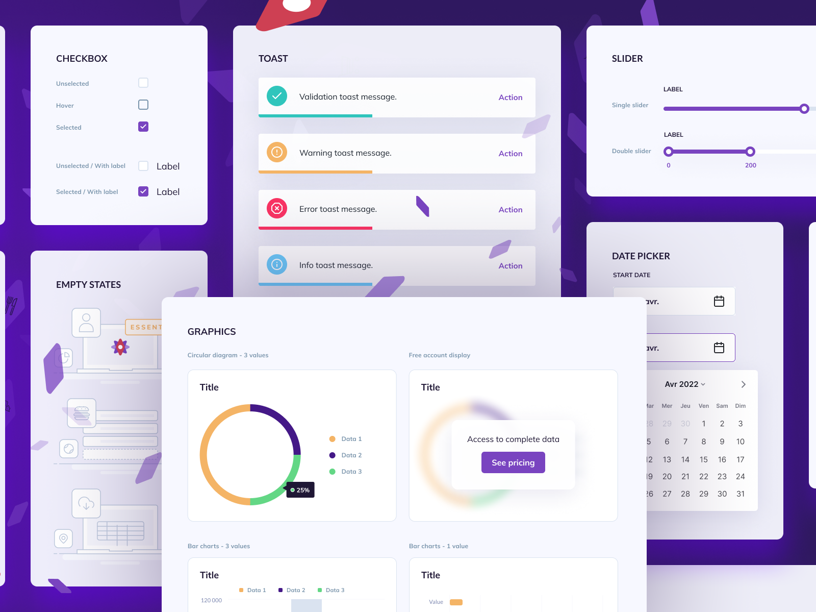 UI Kit for geo-marketing webapp by Yumans Design on Dribbble