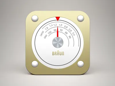 (Free PSD) Braun radio iOS icon braun free icon ios psd radio ui ux