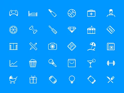 Icons About Life education finance fitness game gift hotel house movie news shopping stock travel