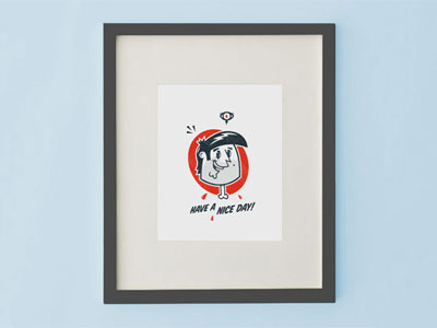Have a Nice Day! cmflyk have a nice day illustration print