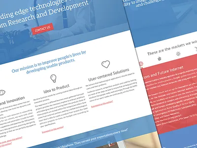 Ubiwhere website blue design flat homepage landing page ubiwhere ui ui design web website