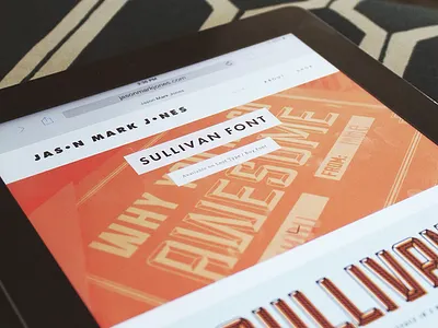 Personal Website 2014 evernote fonts lost type portfolio responsive retina skunkling squarespace stripe sullivan typography web design