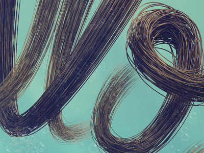 Pelillos a la mar 3d calligraphy lettering