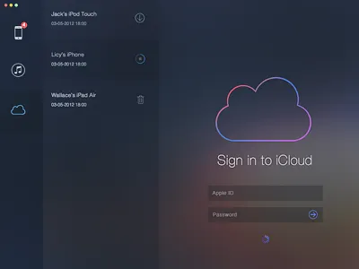 DataRecovery for mac Layout 2 app datarecovery design flat for icloud icon iphone itunes layout mac