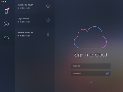 DataRecovery for mac Layout 2 app datarecovery design flat for icloud icon iphone itunes layout mac