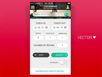 Travel App Concept - Spare time project, iteration 3 app concept iphone travel vector
