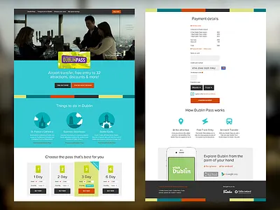 Dublin Pass design dublin header icons illustration image tourism ui ux