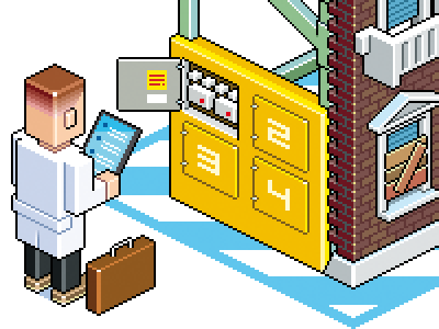 Old Buildings In The New Cities building character people pixel pixelart smartcity