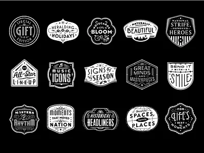 USPS Holiday Badges