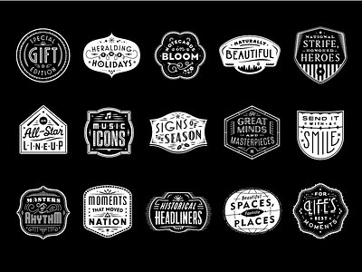USPS Holiday Badges