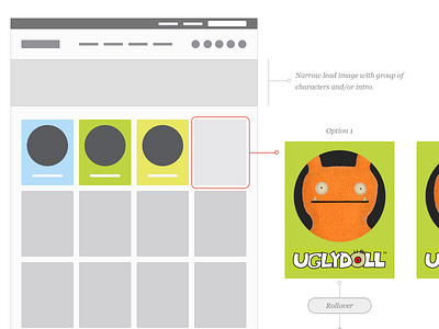 GUND Characters Wireframe characters flat flat design gund ia mockup ui design web design wireframes
