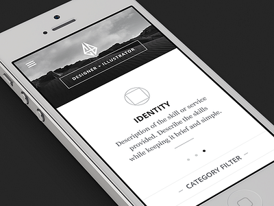 My Redesign Preview (Mobile) black clean icons image iphone layout mobile redesign simple ui white