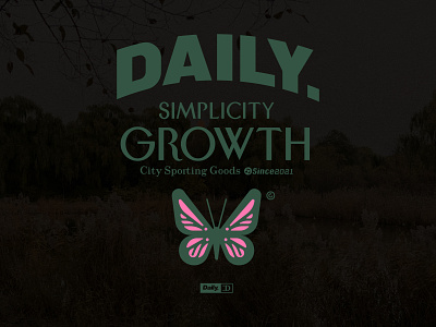 Butterfly butterfly daily design graphic illustration logo typeface typography