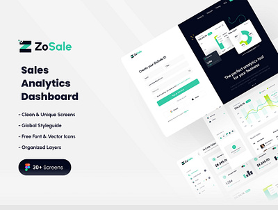 ZoSale-Sales Analytics Dashboard webelements