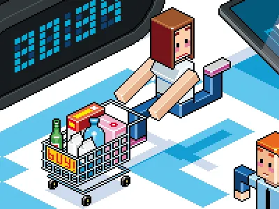 The Timing Of The Smart City people pixel pixelart smartcity