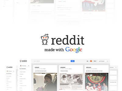 Exercise: A Googlier Reddit clean exercise google handsome challenge orangered reddit redesign ui ux