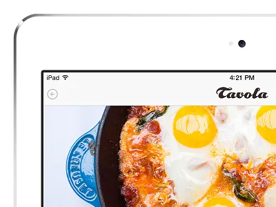 Tavola Recipe Review app gotham ios7 ipad mobile tisa
