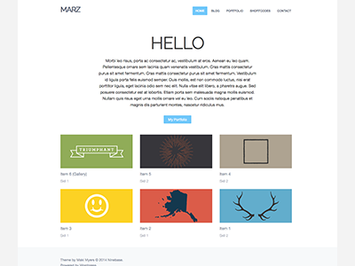 Marz Theme clean minimal ninebase theme wordpress