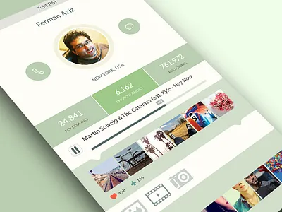 iOS7 App Design app free freebie ios iphone profile psd ui