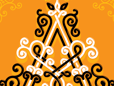 A for Typefight a letter typography vector