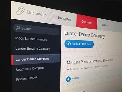Document Uploader dashboard ui upload ux