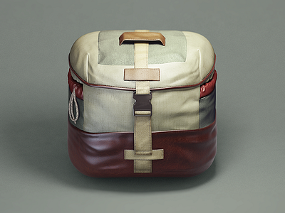 Backpack Icon backpack green hipster icon ios leather