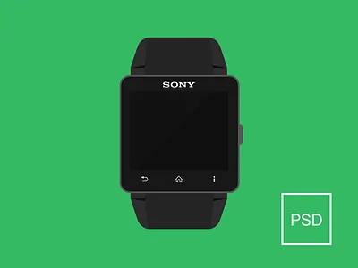 Smartwatch 2 Free PSD flat free psd psd smartwatch sony