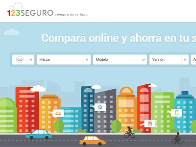 Colorful Home aerolab argentina buildings cars clouds colorful colors form playful sky