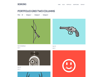 Kron Portfolio clean minimal ninebase theme wordpress