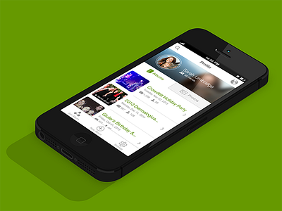 Eversnap • iOS Profile View app flat icon interface ios 7 iphone photo photo sharing product ui ux uxui