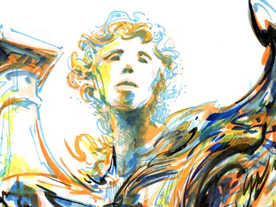 Classical airbruhs drawing figure marker portrait sculpture statue traditional