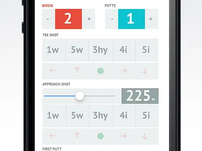 Golftracr Input golf ios iphone