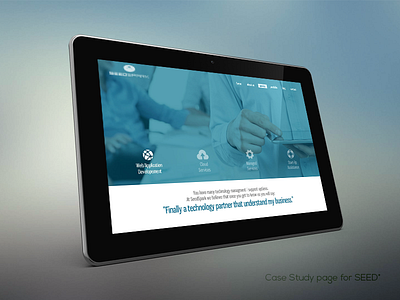 Case Study Page for SEED* case study cold blue
