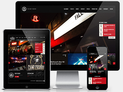 The Roxy on Sunset - Site launched 2013 club dj mobile music responsive roxy web web design