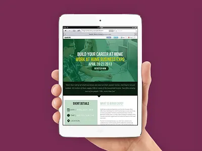 Landing Page Design ipad landing page responsive web design