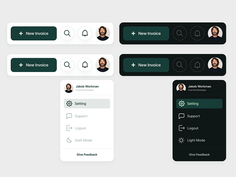 Browse thousands of Menu UI images for design inspiration | Dribbble
