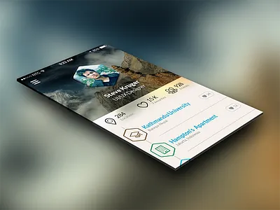 Utilizing some free time app design available for hire free design free psd freebie ios 7 ios app ui mobile app mobile ui profile design woof web studio