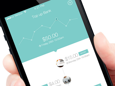 Financial App android app clean financial flat ios iphone screen